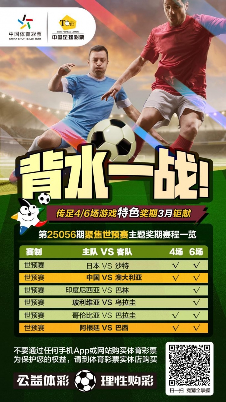 國足背水一戰！傳足特色獎期第25056期聚焦世預賽